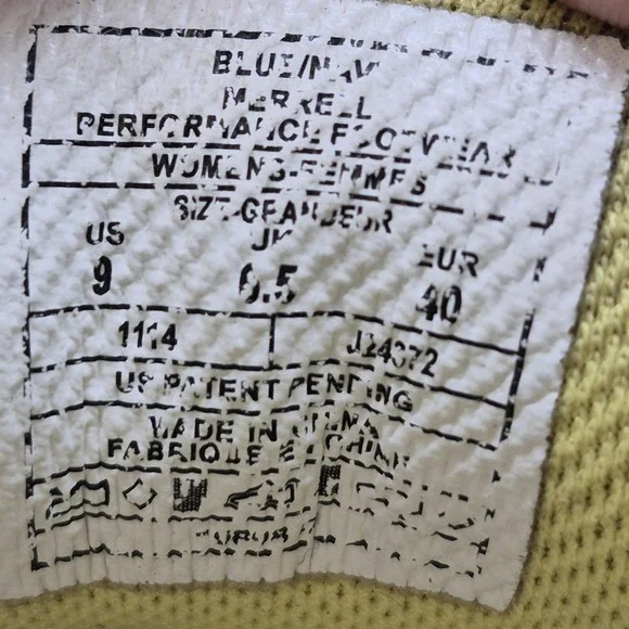 Merrell Shoes Womens Size 9 Blue Mesh Trail Hiking Athletic Sneakers J24372 - Picture 10 of 11